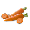Carrot Cake Cake Roll icon - carrots and carrot slices