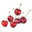 Cherry pastry icon - six cherries