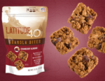 Cranberry Almond granola bites and packaging